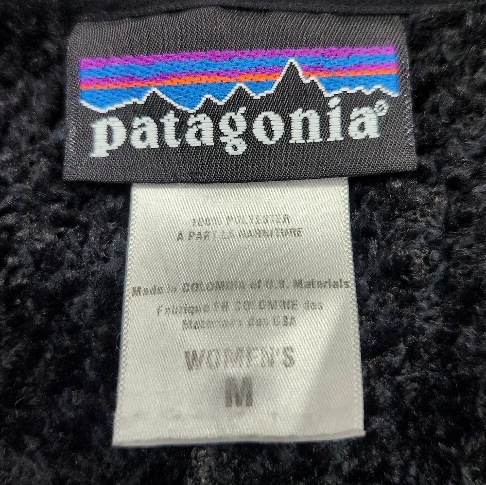 Patagonia Black Regulator Polartech Deep Fluffy Pile Full-Zip Fleece Jacket - Picture 10 of 12